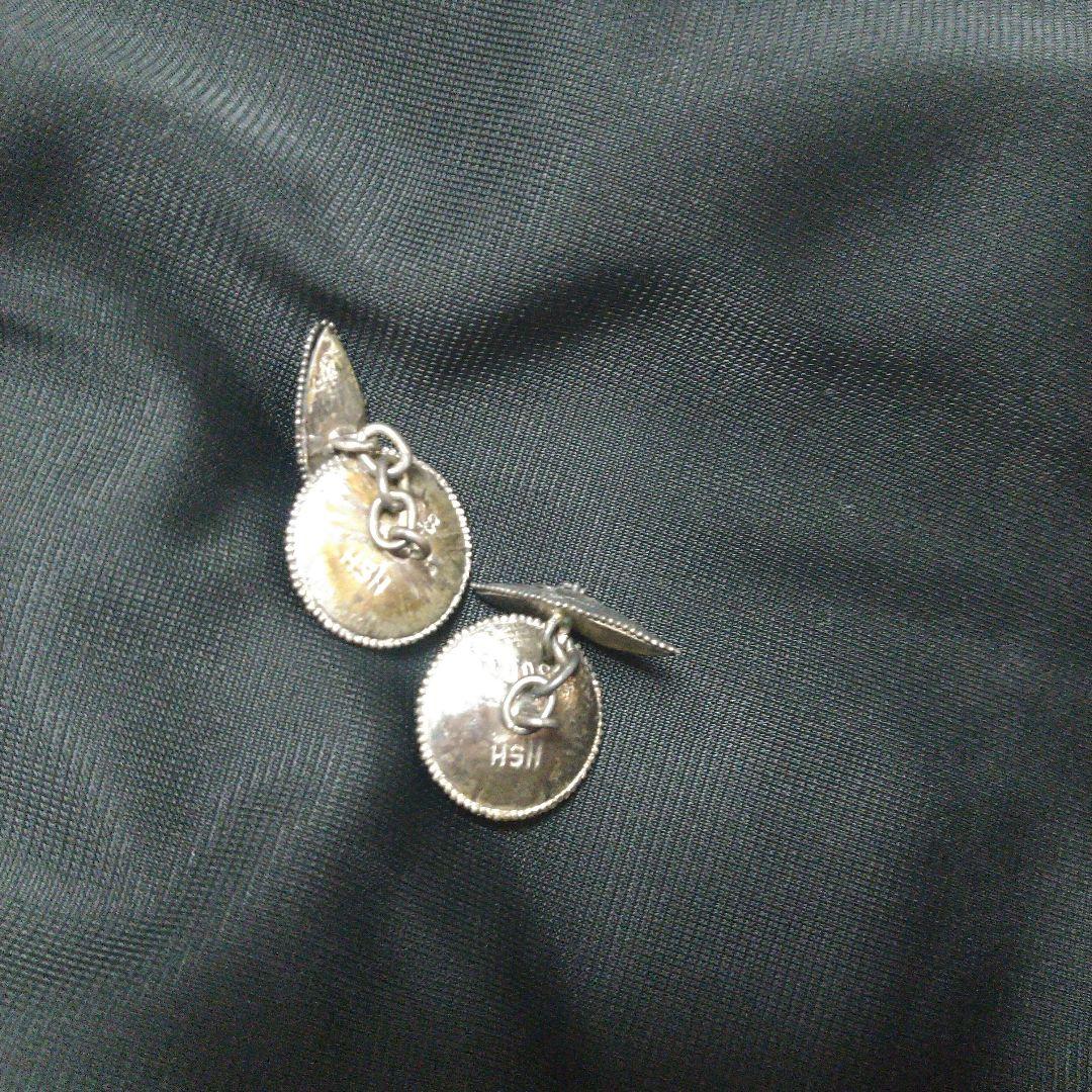 ヴィンテージ　シルバー　HSN 800 バリ　インドネシア カフスボタン　レア