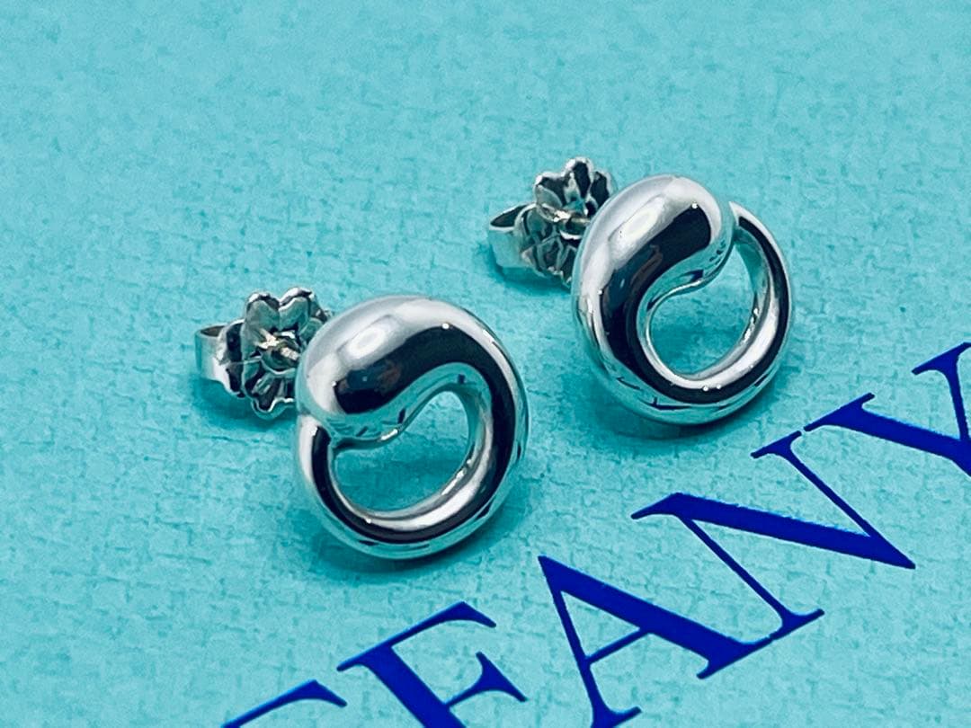 c874 美品　ティファニー　エターナルサークル　ピアス　シルバー　925