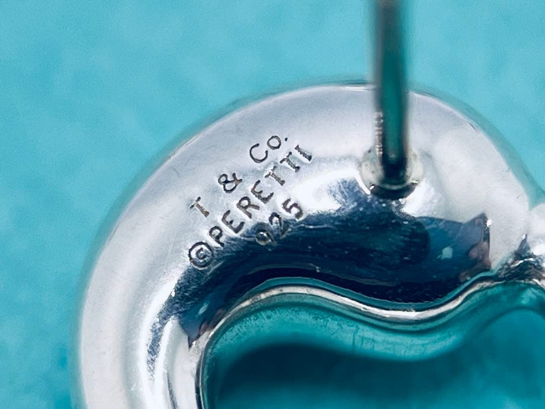 c874 美品　ティファニー　エターナルサークル　ピアス　シルバー　925