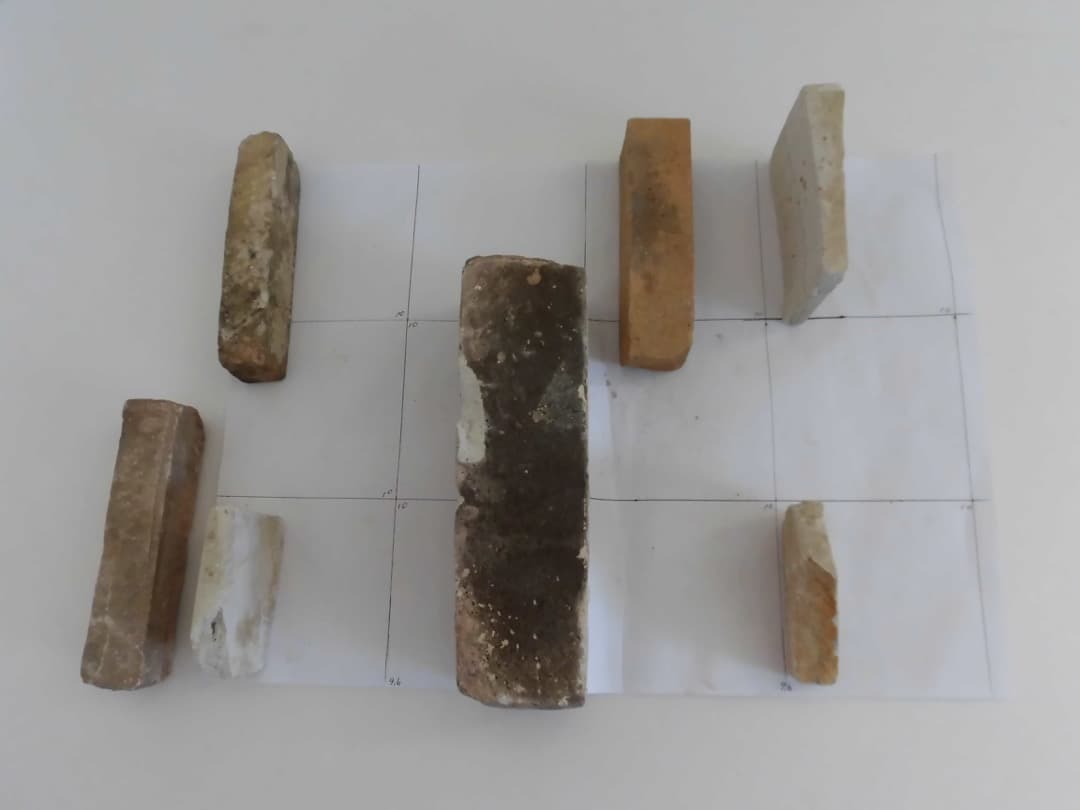 【昭和レトロ】天然砥石７個セット　欠け・割れあり