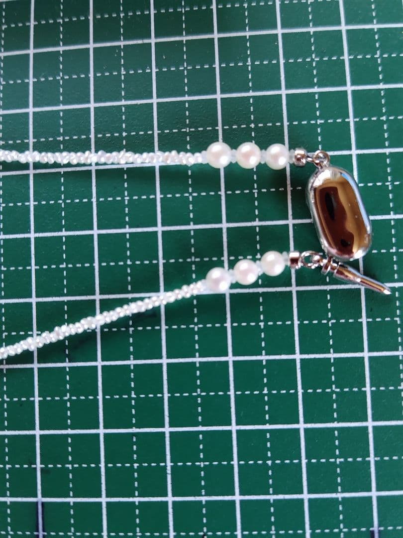 アコヤ真珠、あこや砂芥子パールのオメガ風ネックレス