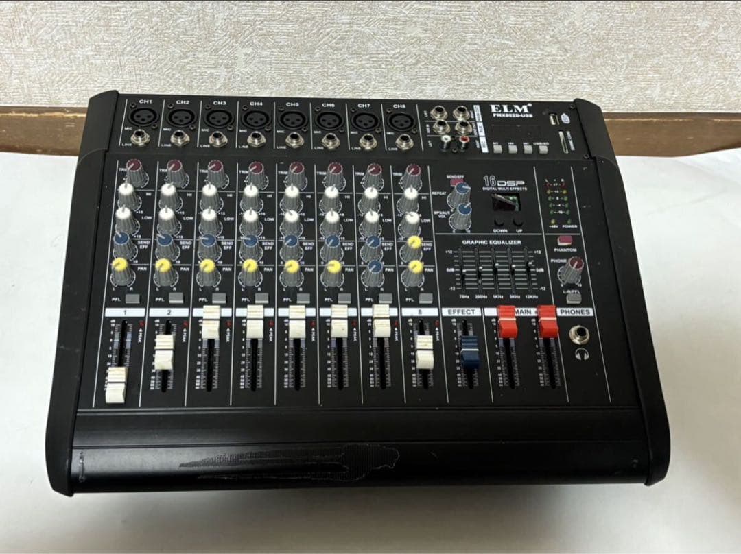 ジャンク ELM POWER MIXER パワーミキサー PMX802D-USB
