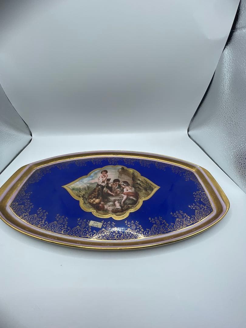 青と金の茶道具セット