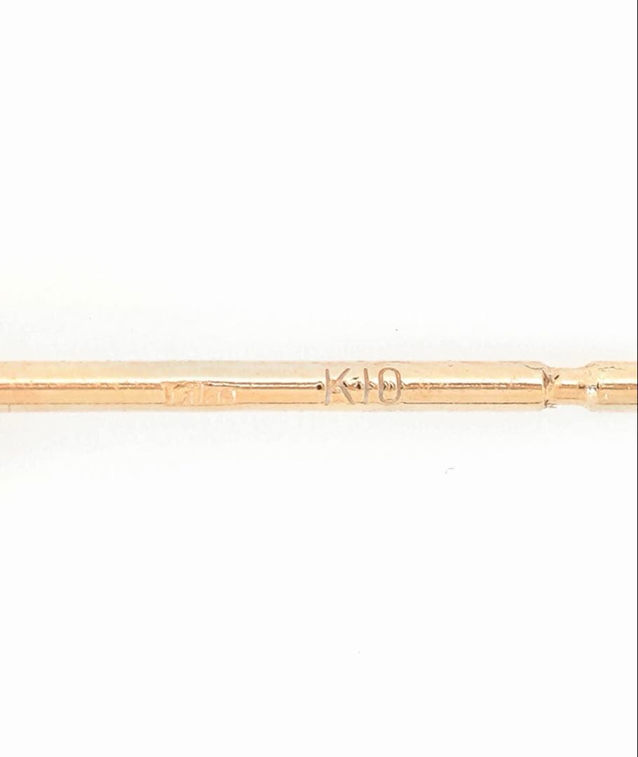 Lilas ワイドラインクロスフープピアス K10（両耳）