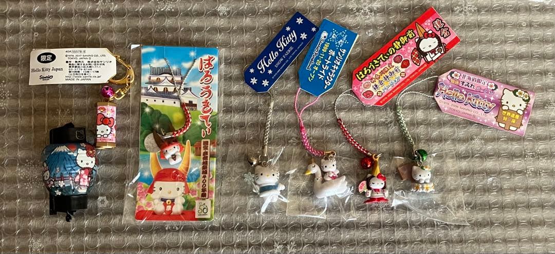 最終価格❤︎ハローキティご当地限定根付けストラップ Hello Kittyグッズ等