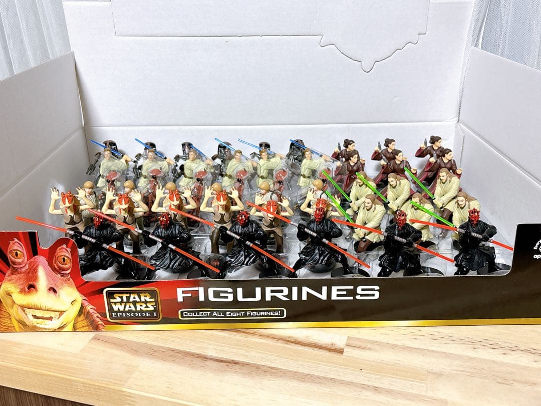 スターウォーズ エピソード1 フィギュア8種×6セット　店頭ディスプレイボックス