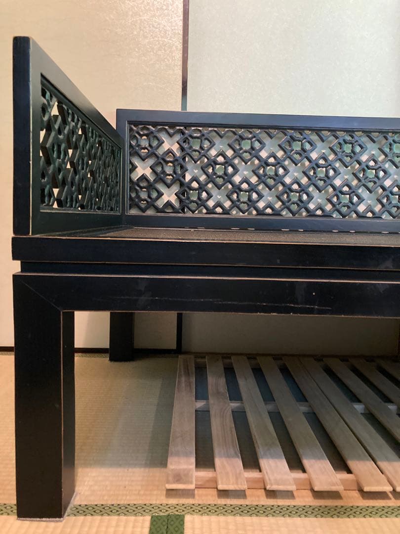 【ルイージさん専用】アジアンスタイル 木製ベットベンチ（取りに来て頂ける方に）