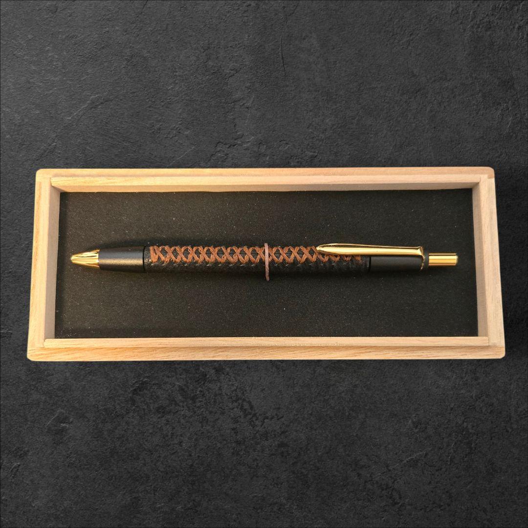 Schicksal シックザール 革軸ペン シャーペン シャークレザーブラック