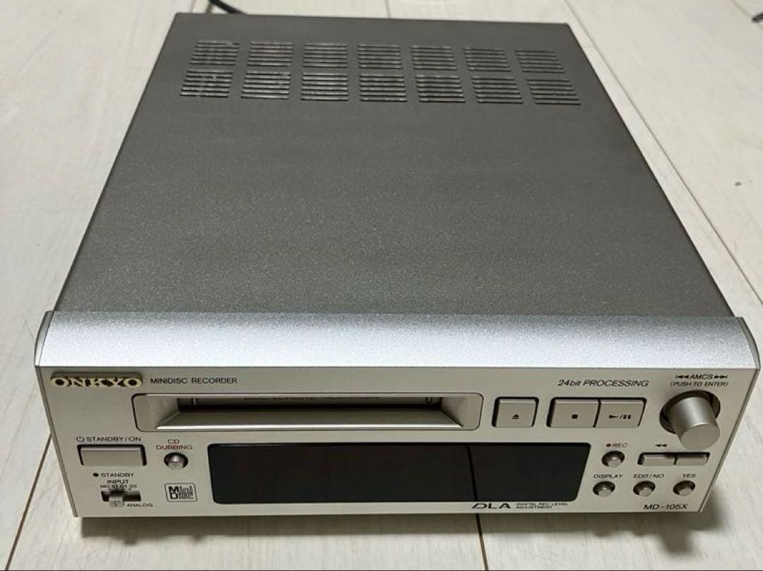 ONKYO ミニディスクレコーダー MD-105X 再生、録音可