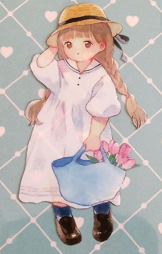 SALE✩J783▶森系萌妹(PET)欣甜切り売り海外人物マステ女の子苜暖