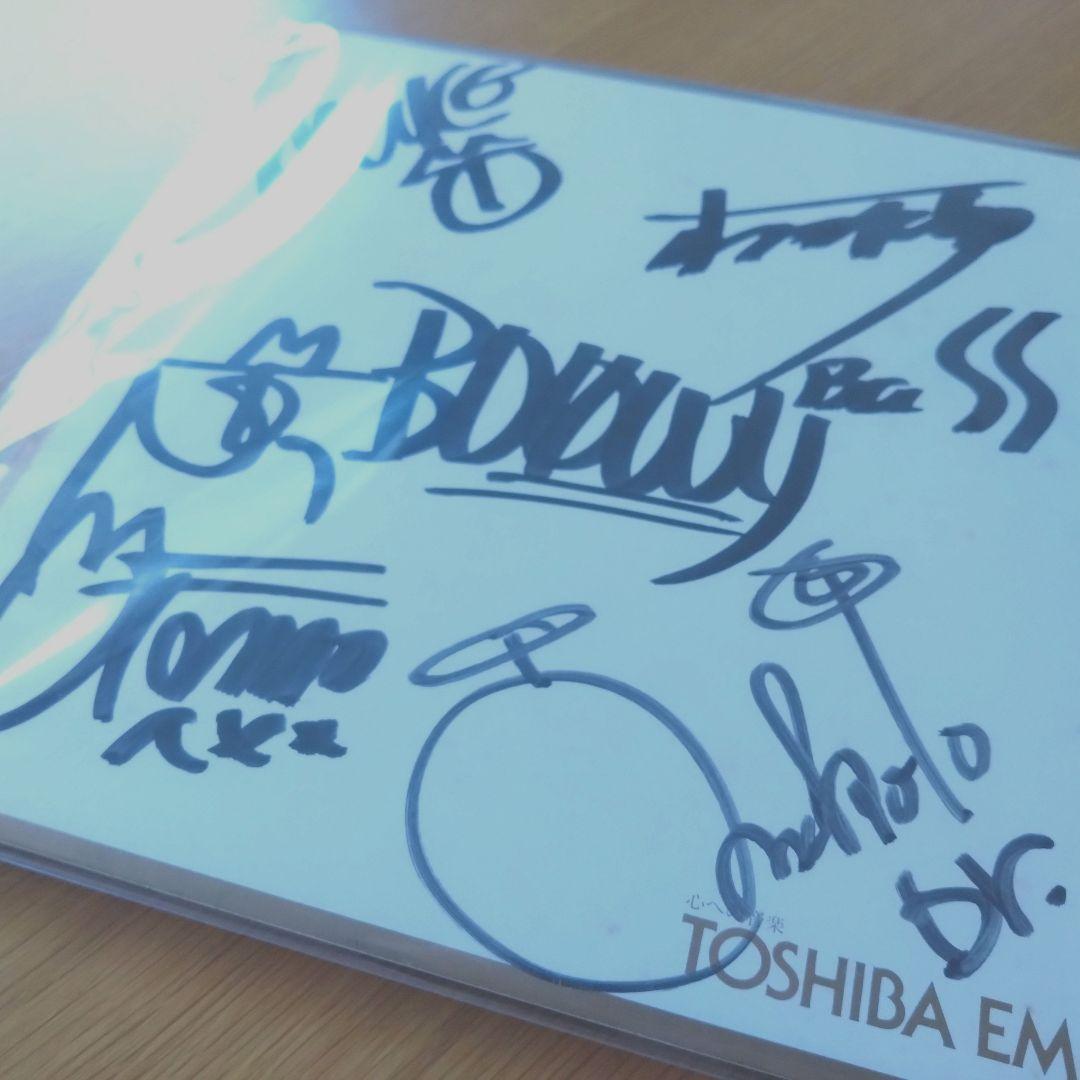 BOOWY 直筆サイン色紙　氷室京介　布袋寅泰　松井恒松　高橋まこと