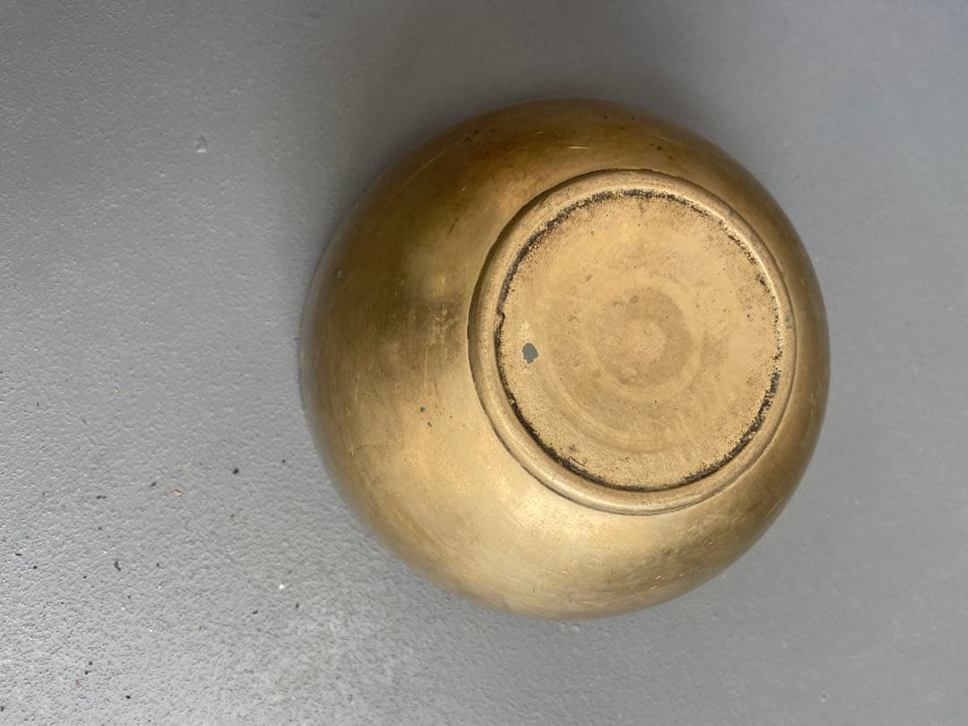 李朝 真鍮 アンティーク ボウル