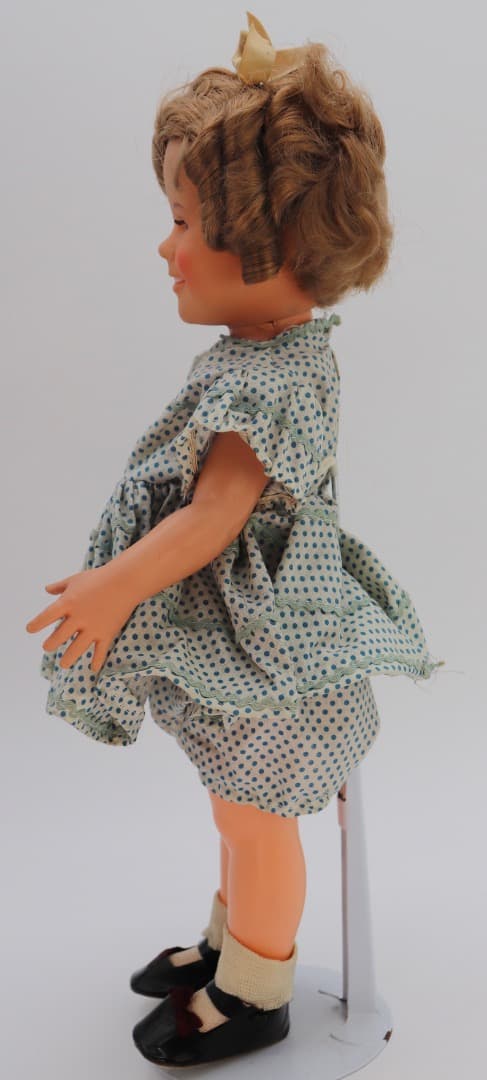 ビンテージ、シャーリー・テンプル人形 ポルカドットのドレス IDEAL