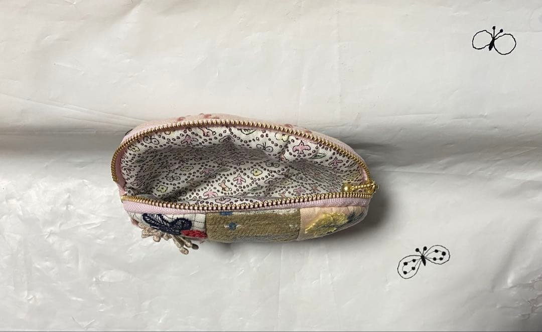 ボール　ミナペルホネン　ハンドメイド　ポーチ