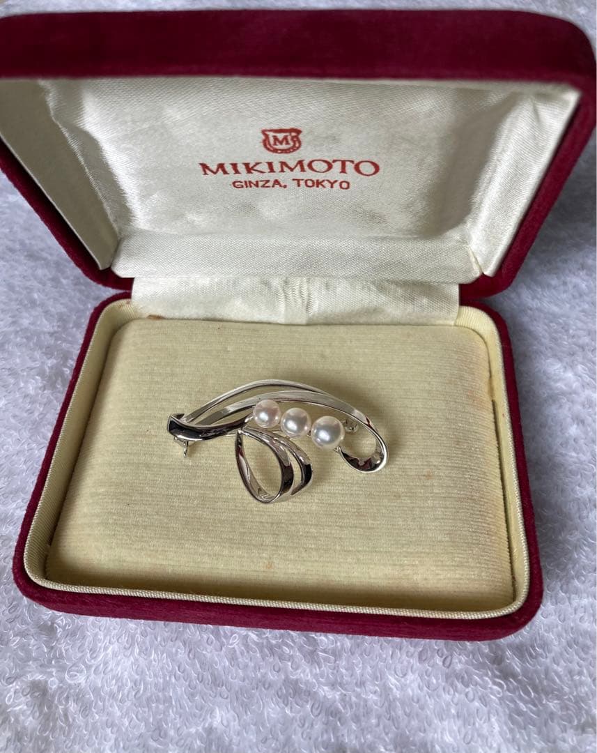 美品です❤︎ ミキモト　パール　本真珠　ブローチ　②