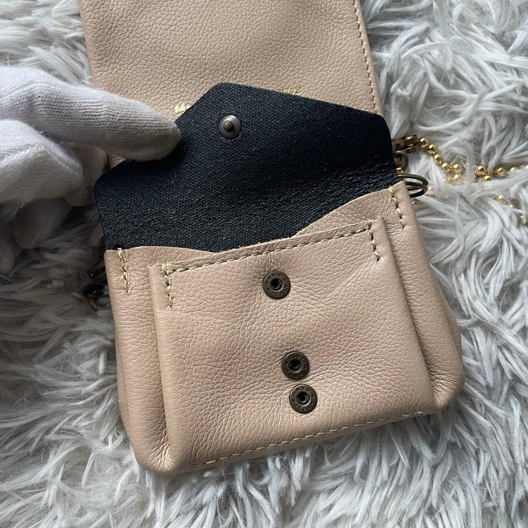 【未使用級】モキップ ミニパース ショルダーウォレット ガルーシャ