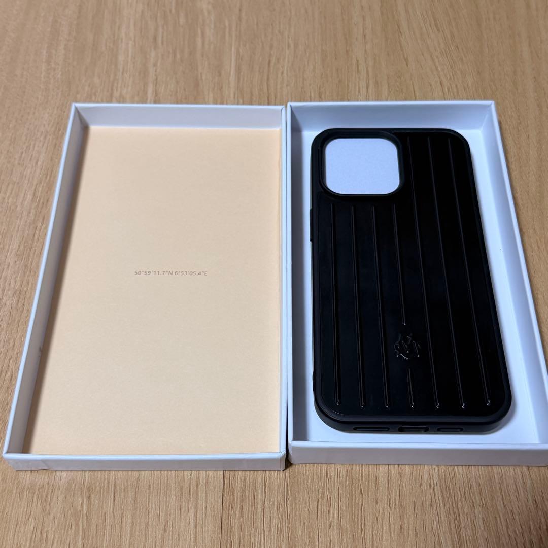 美品 RIMOWA リモワ iPhone 15proMax ケース ブラック