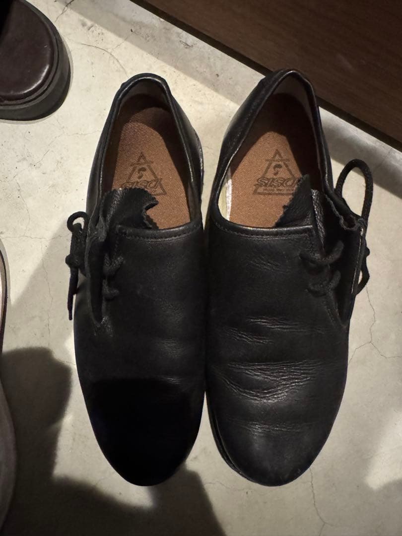 A*l様 チロリアンシューズ ハファールシューズ 黒27前後　古着 レザーシュー
