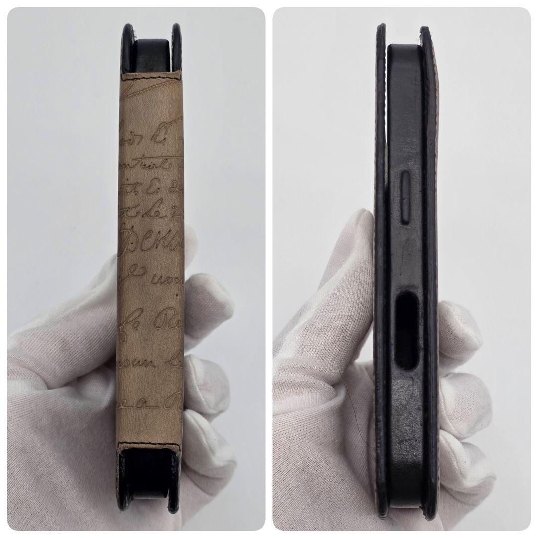 Berluti iphone16pro 手帳型ケース カリグラフィ レザー