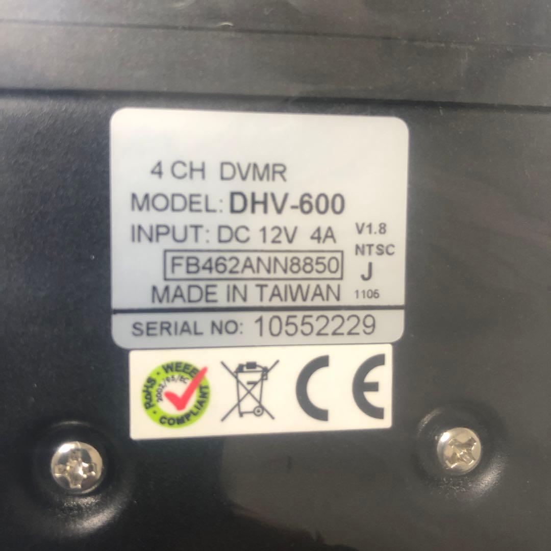 防犯カメラ　録画機　ハードディスクレコーダー DHV-600 2TB CCTV