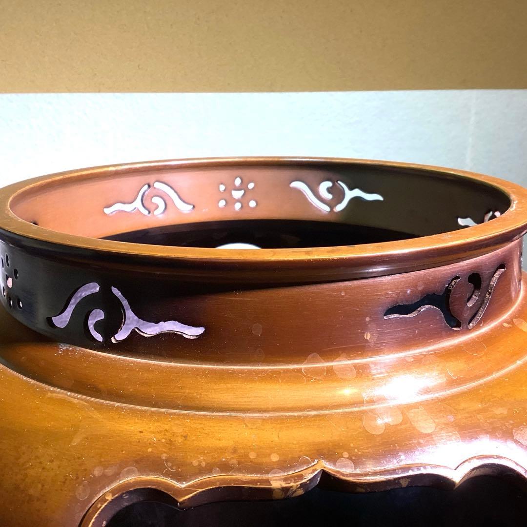 一ノ瀬宗也　佐藤浄清合作　唐銅鬼面風炉