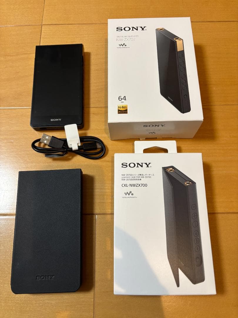 SONY NW-ZX707デジタルオーディオプレーヤー 純正ケースセット