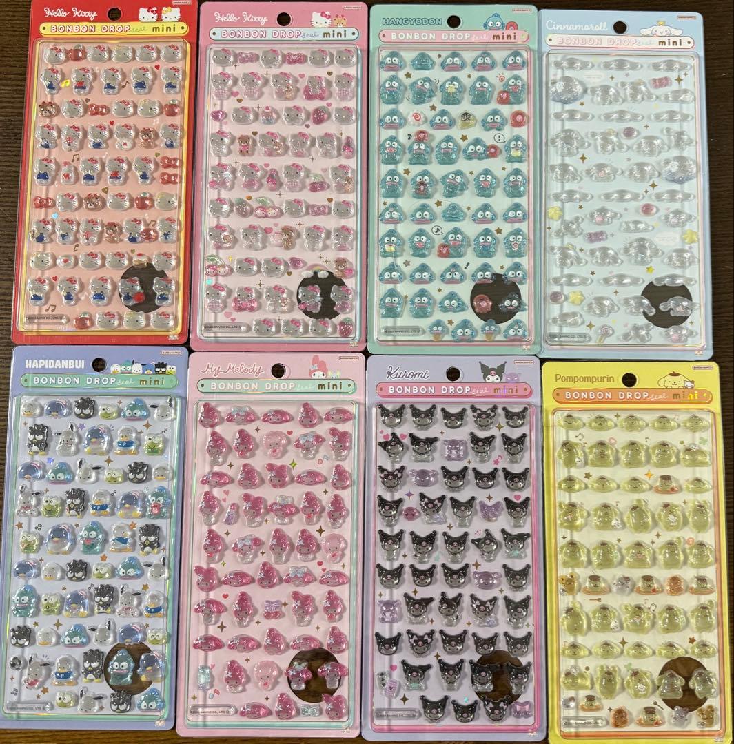 ボンボンドロップシールミニ　サンリオ
