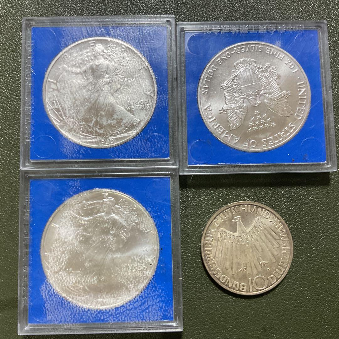 E600 アメリカン・シルバー・イーグル 1990年 銀貨 セット　1oz