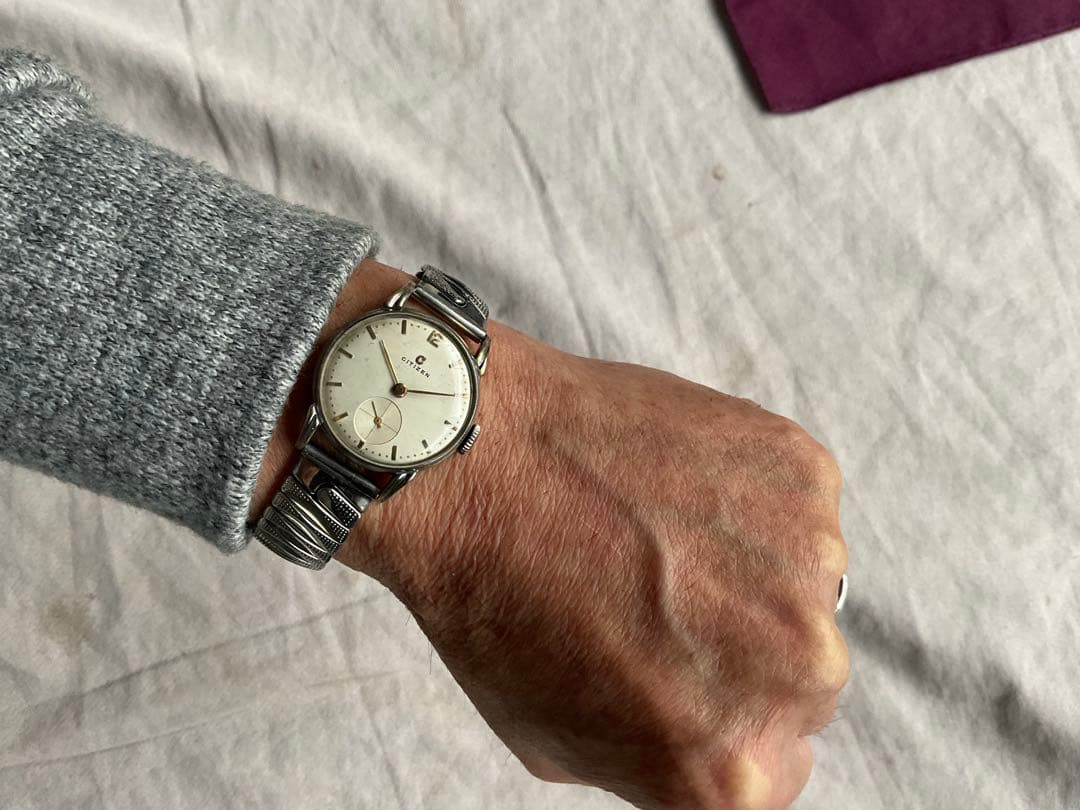 ★Citizenマニア御用達❣️Cマークcitizenスモセコ最終型❣️貴重ブレス付