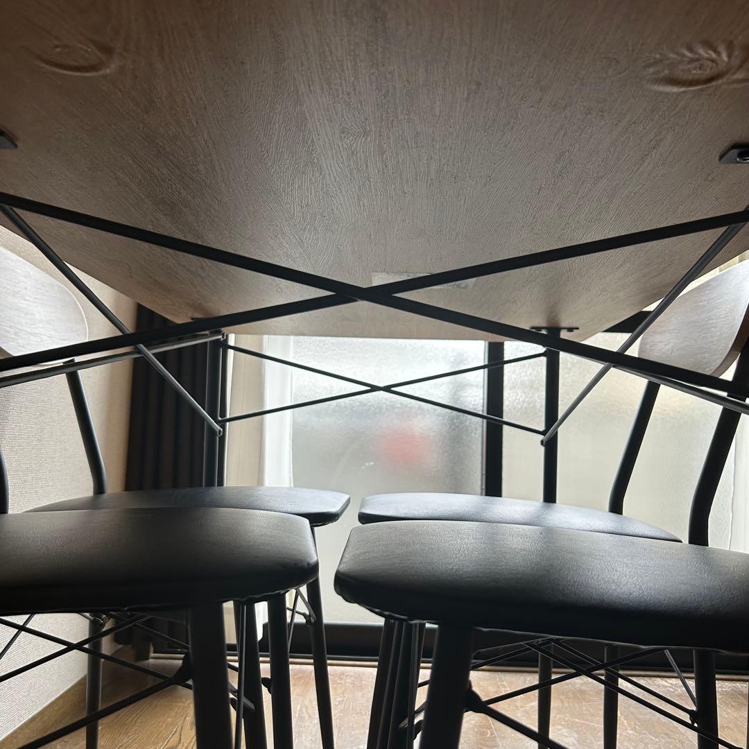 ナチュラルウッド ダイニングテーブル　５点セット