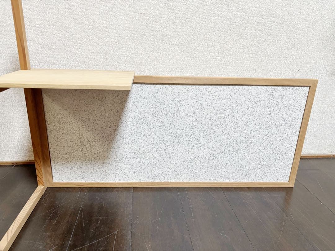 ほぼ未使用 茶道具 指物師渡辺可映作 台目棚 有楽好写 (自在棚) 組み立式元箱