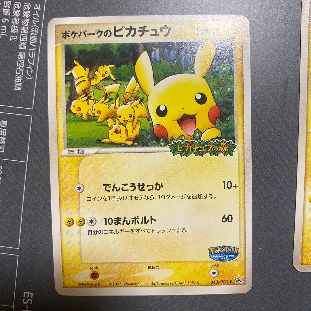 ポケパークのピカチュウ 2枚セット