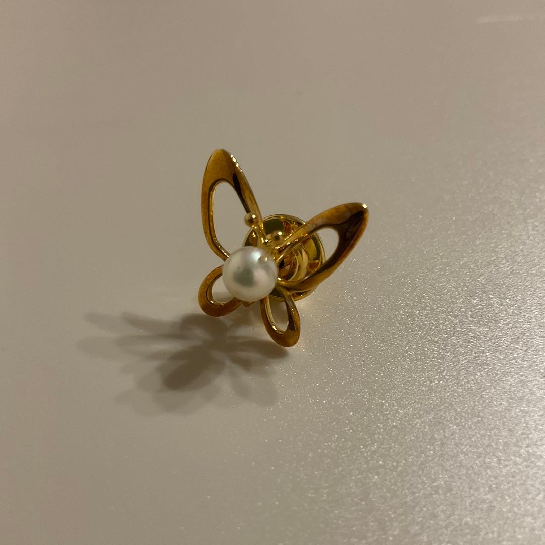 MIKIMOTO　ミキモト　ブローチ　蝶
