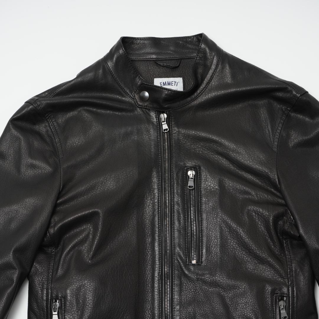 EMMETI エンメティCLINT 44 シングルライダースBLACK