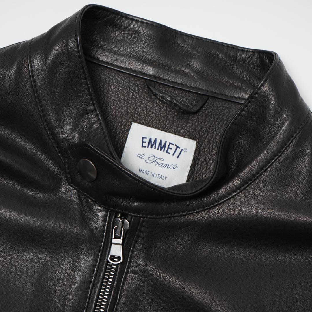 EMMETI エンメティCLINT 44 シングルライダースBLACK