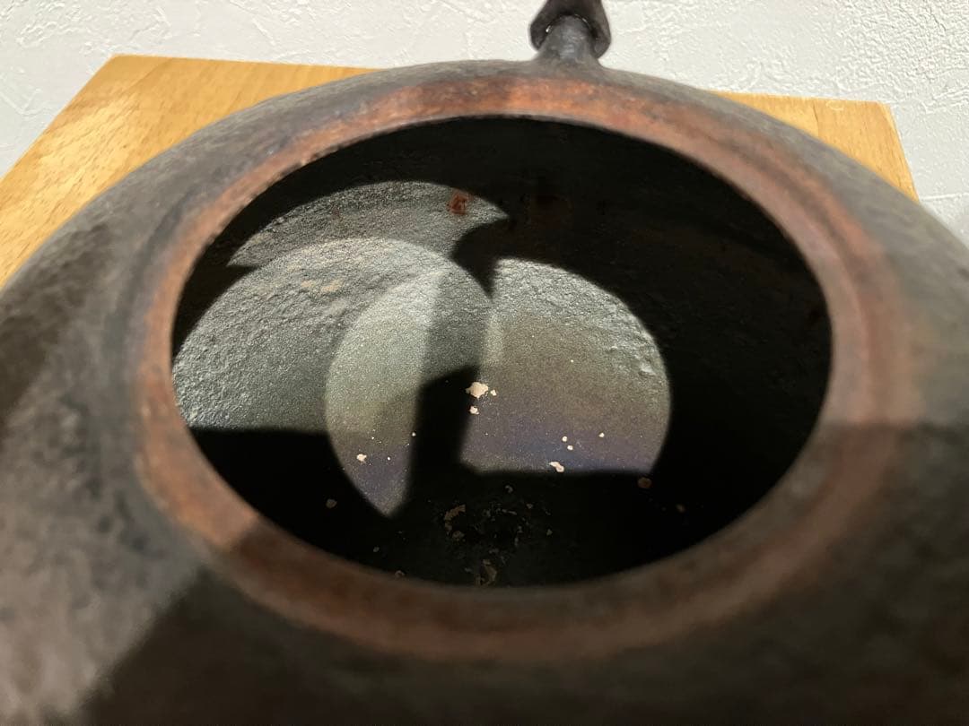 本番盛岡 薫山 南部鉄器 鉄瓶 平丸型 雲龍 1.6リットル