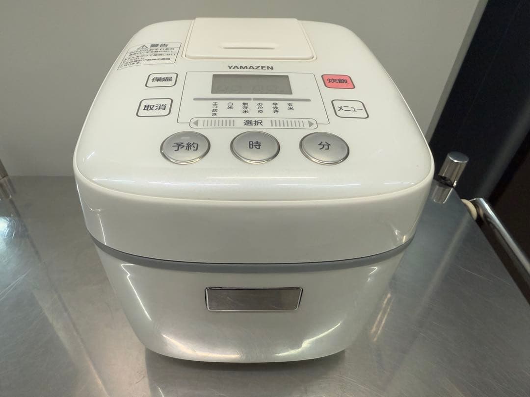2019年式 3合 YAMAZEN 炊飯器 YJC-300 (W)