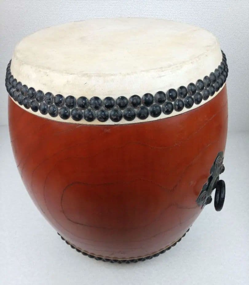 和太鼓 本欅胴 長胴太鼓 面径約30cm　*AN26