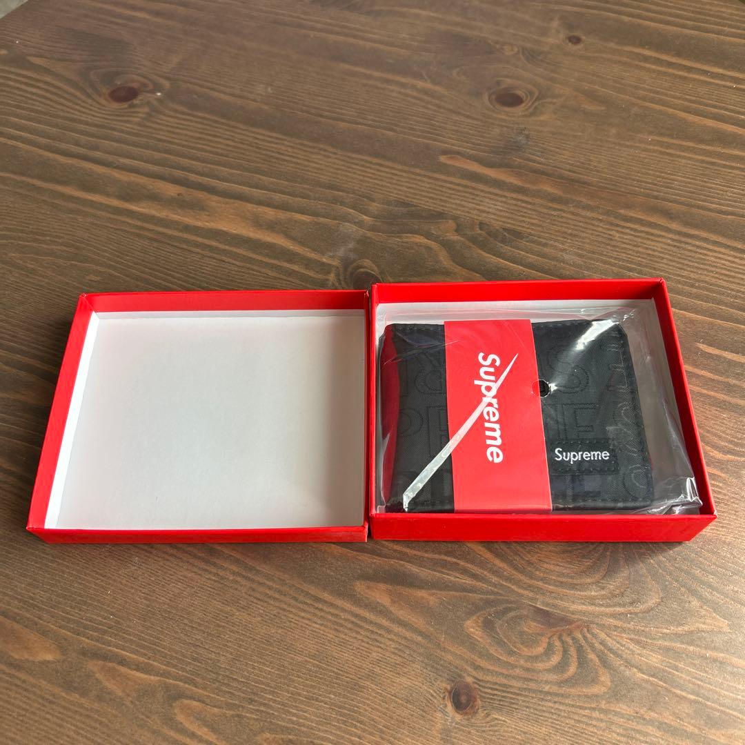Supreme 黒 コンパクト財布