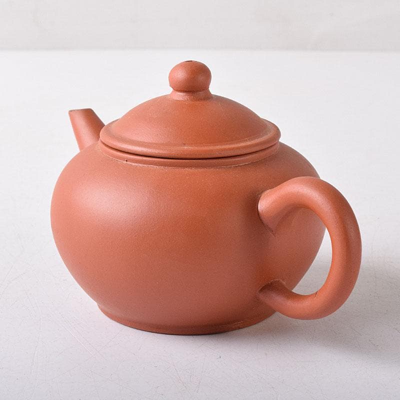 中国　中国宣興銘　紫砂　朱泥　急須　茶壷　V　R8233