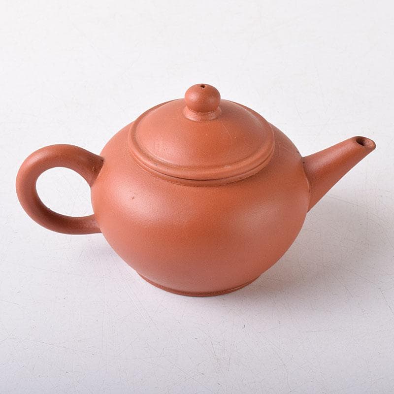 中国　中国宣興銘　紫砂　朱泥　急須　茶壷　V　R8233