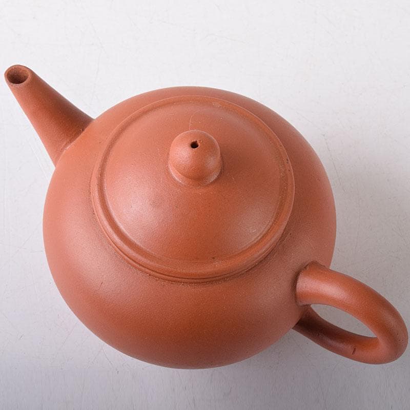 中国　中国宣興銘　紫砂　朱泥　急須　茶壷　V　R8233