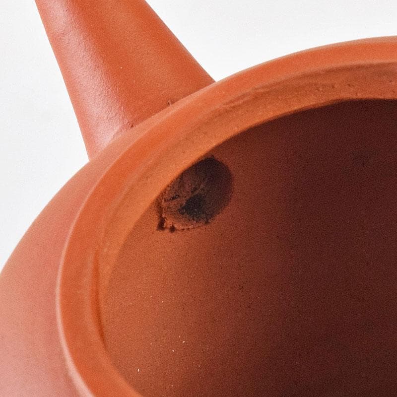 中国　中国宣興銘　紫砂　朱泥　急須　茶壷　V　R8233