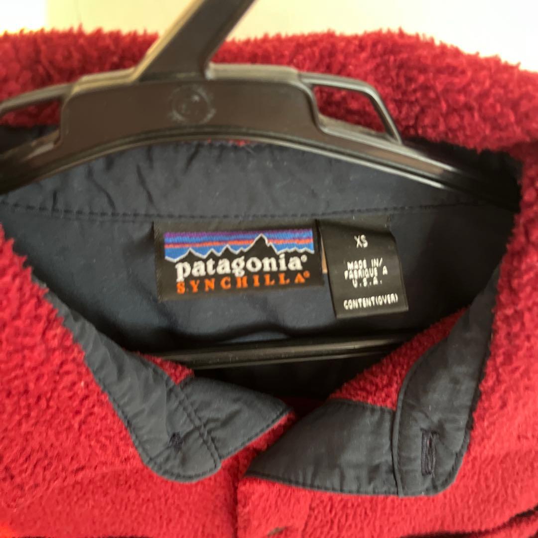 パタゴニア Synchilla フリースジャケット XS 赤