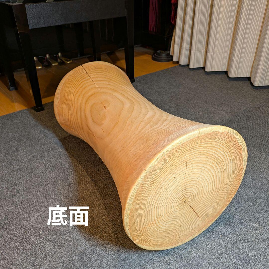 ヤムチャ　　　姫小松　天然木　丸太　椅子　スツール　テーブル　高さ約51㎝