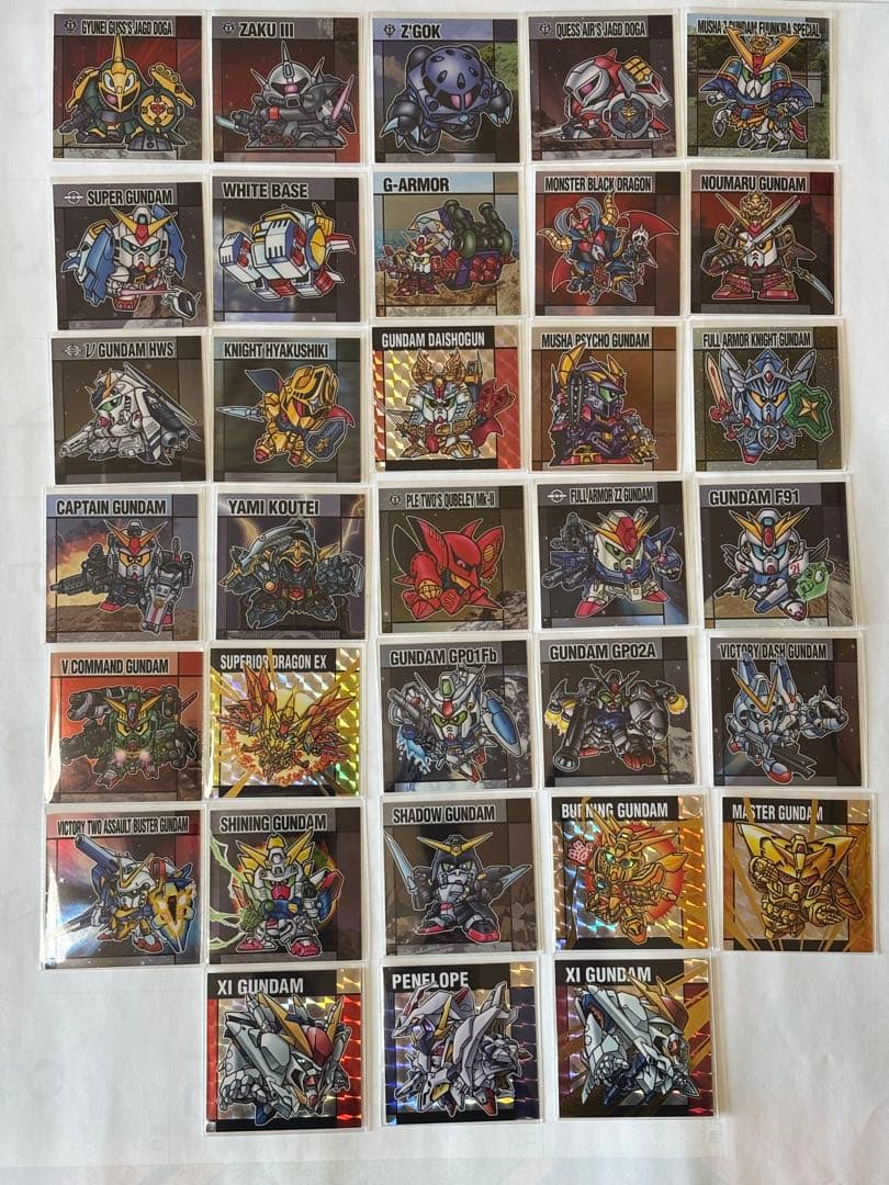 元祖SDガンダムスナックII シール全33種 フルコンプ