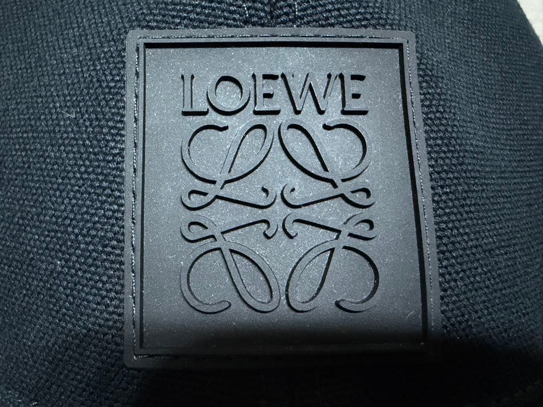 美品⭕️ロエベ　LOEWE パッチキャップ　ブラック　59