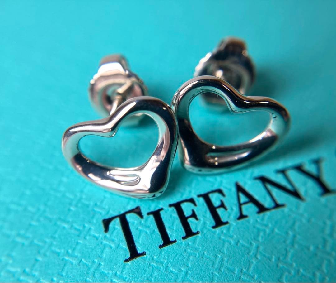 ティファニー　オープンハート　XS スモール　ペレッティ　シルバーピアス　925