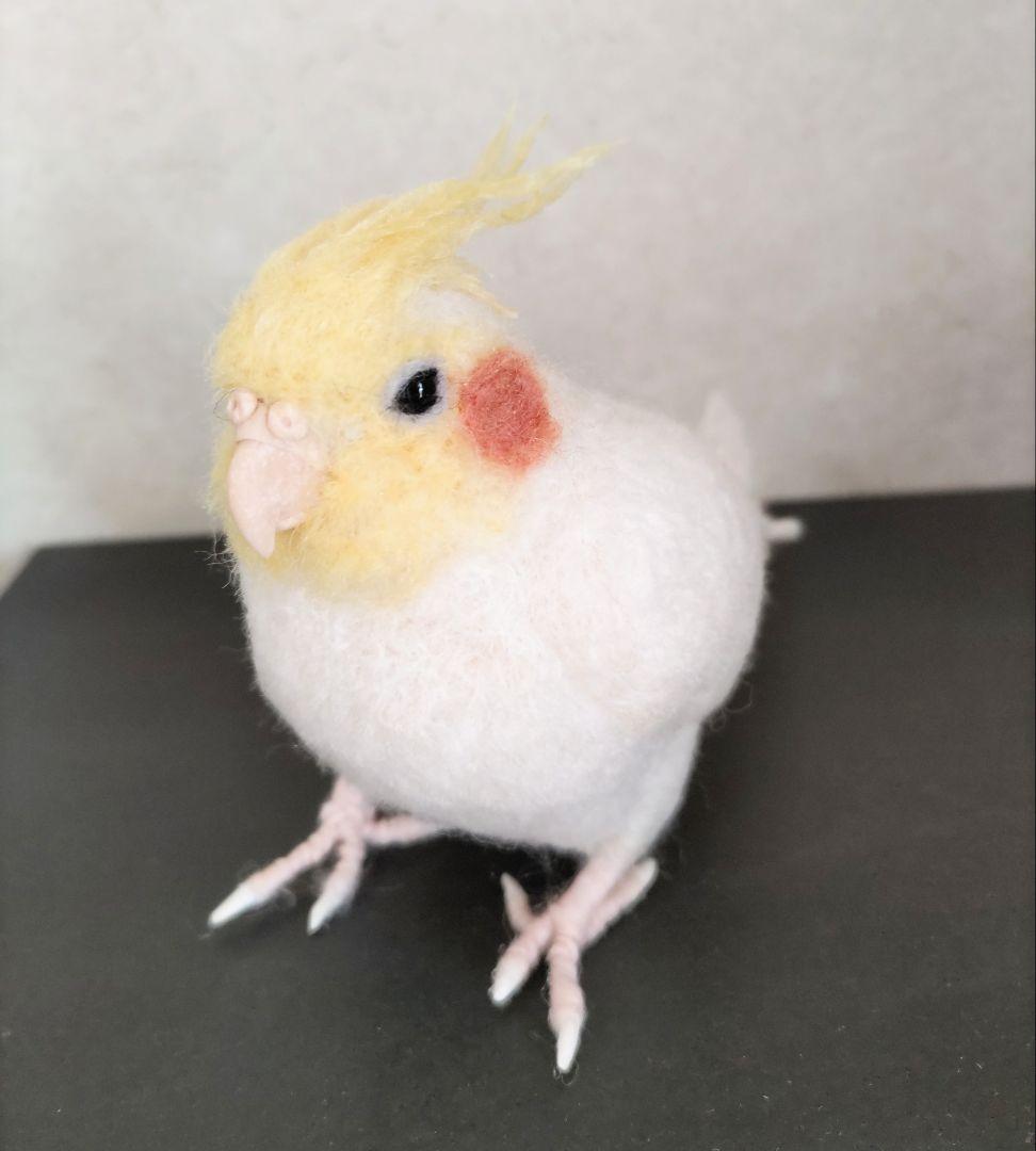 羊毛フェルト オカメインコ ルチノー
