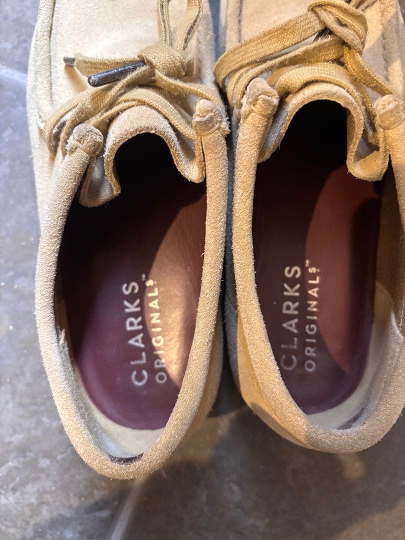 値下げ！CLARKS ORIGINALS ベージュ モカシン。年内発送！